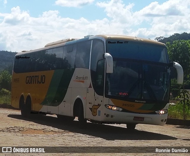 Empresa Gontijo de Transportes 14555 na cidade de São João Evangelista, Minas Gerais, Brasil, por Ronnie Damião. Número da foto: #12701112.