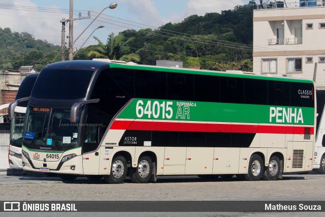 Empresa de Ônibus Nossa Senhora da Penha 64015 na cidade de Balneário Camboriú, Santa Catarina, Brasil, por Matheus Souza. Número da foto: #12699996.