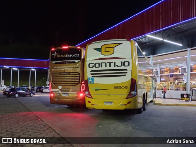 Empresa Gontijo de Transportes 16505 na cidade de João Monlevade, Minas Gerais, Brasil, por Adrian Sena. Número da foto: #12701891.