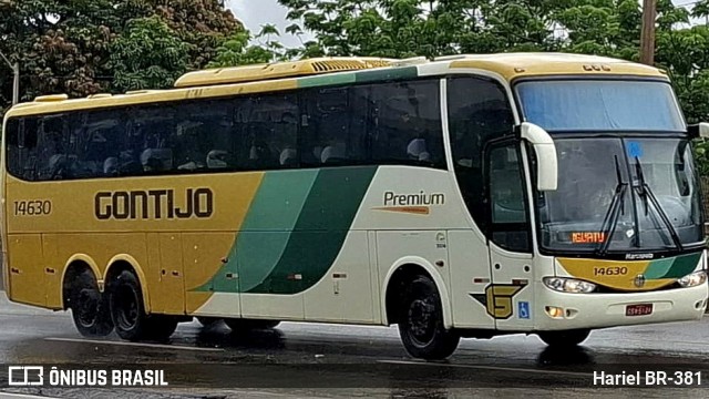 Empresa Gontijo de Transportes 14630 na cidade de Betim, Minas Gerais, Brasil, por Hariel BR-381. Número da foto: #12701180.