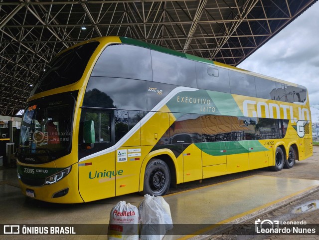 Empresa Gontijo de Transportes 23095 na cidade de Patos de Minas, Minas Gerais, Brasil, por Leonardo Nunes. Número da foto: #12699332.