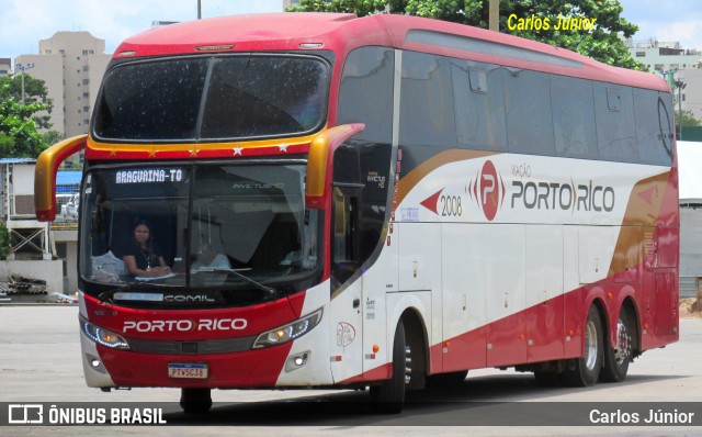 Auto Viação Porto Rico 2008 na cidade de Goiânia, Goiás, Brasil, por Carlos Júnior. Número da foto: #12700479.
