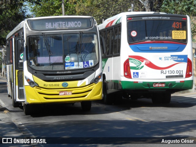 Viação Nilopolitana RJ 123.032 na cidade de Nova Iguaçu, Rio de Janeiro, Brasil, por Augusto César. Número da foto: #12701155.