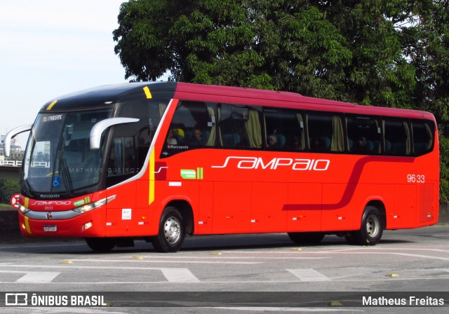 Viação Sampaio 9633 na cidade de Resende, Rio de Janeiro, Brasil, por Matheus Freitas. Número da foto: #12701427.