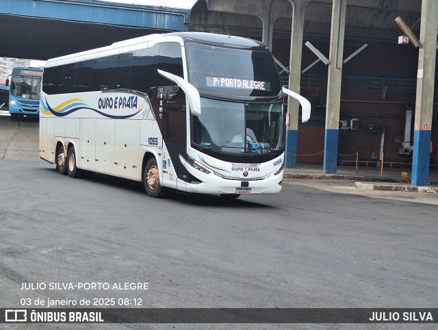 Viação Ouro e Prata 1055 na cidade de Porto Alegre, Rio Grande do Sul, Brasil, por JULIO SILVA. Número da foto: #12700356.