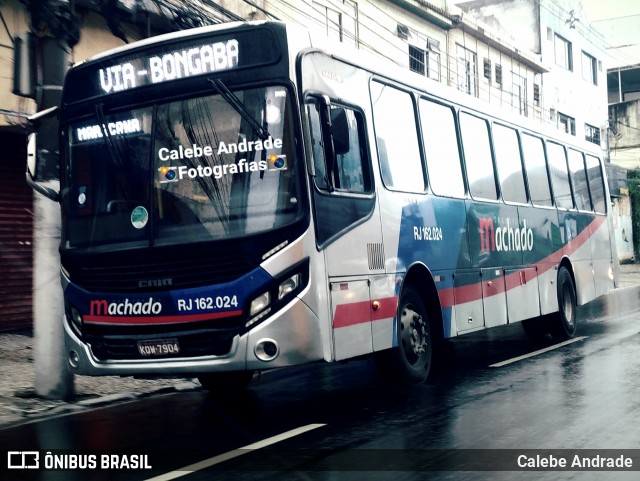 Transportes Machado RJ 162.024 na cidade de Duque de Caxias, Rio de Janeiro, Brasil, por Calebe Andrade. Número da foto: #12699424.