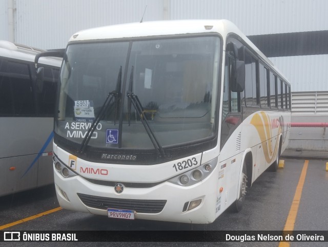 Viação Mimo 18203 na cidade de Caieiras, São Paulo, Brasil, por Douglas Nelson de Oliveira. Número da foto: #12702259.