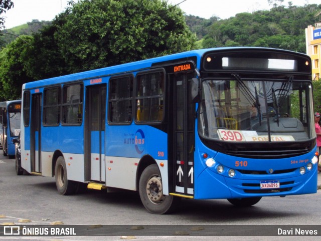 São Jorge Auto Bus 510 na cidade de Ponte Nova, Minas Gerais, Brasil, por Davi Neves. Número da foto: #12778071.