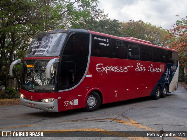 Expresso São Luiz 7340 na cidade de São Paulo, São Paulo, Brasil, por Petris _spotter 2.4. Número da foto: #12777591.