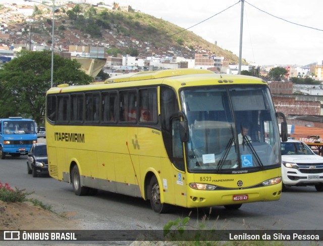 Viação Itapemirim 8523 na cidade de Caruaru, Pernambuco, Brasil, por Lenilson da Silva Pessoa. Número da foto: #12778464.