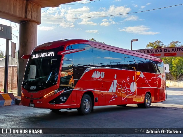 ADO - Autobuses de Oriente 0134 na cidade de Venustiano Carranza, Ciudad de México, México, por Adrian O. Galvan. Número da foto: #12776844.