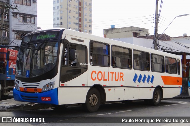 Colitur Transportes Rodoviários 104 na cidade de Barra Mansa, Rio de Janeiro, Brasil, por Paulo Henrique Pereira Borges. Número da foto: #12778108.