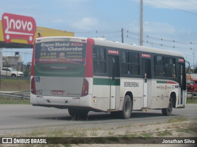 Borborema Imperial Transportes 912 na cidade de Jaboatão dos Guararapes, Pernambuco, Brasil, por Jonathan Silva. Número da foto: #12777149.