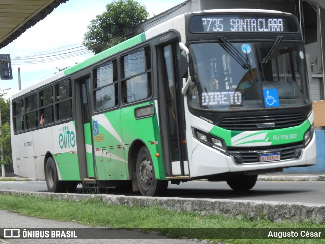 Viação Elite RJ 176.027 na cidade de Volta Redonda, Rio de Janeiro, Brasil, por Augusto César. Número da foto: #12776727.