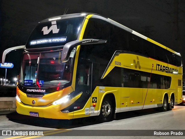 Viação Nova Itapemirim 50206 na cidade de São José dos Campos, São Paulo, Brasil, por Robson Prado. Número da foto: #12778821.
