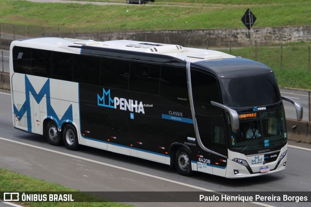 Empresa de Ônibus Nossa Senhora da Penha 64208 na cidade de Resende, Rio de Janeiro, Brasil, por Paulo Henrique Pereira Borges. Número da foto: #12778072.