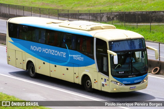 Viação Novo Horizonte 1034011 na cidade de Resende, Rio de Janeiro, Brasil, por Paulo Henrique Pereira Borges. Número da foto: #12777996.
