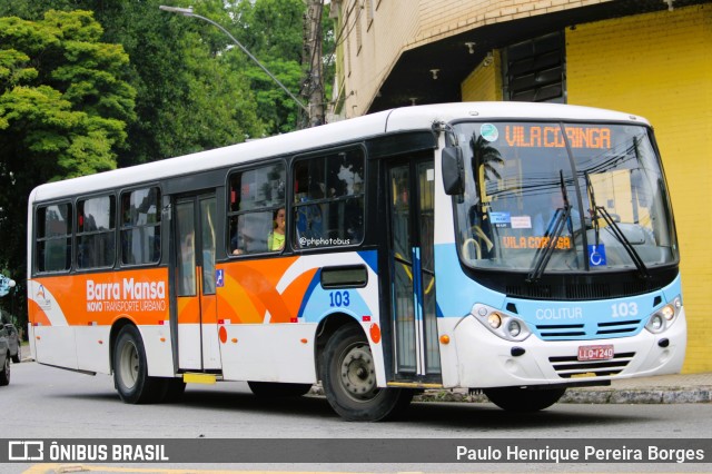 Colitur Transportes Rodoviários 103 na cidade de Barra Mansa, Rio de Janeiro, Brasil, por Paulo Henrique Pereira Borges. Número da foto: #12778094.