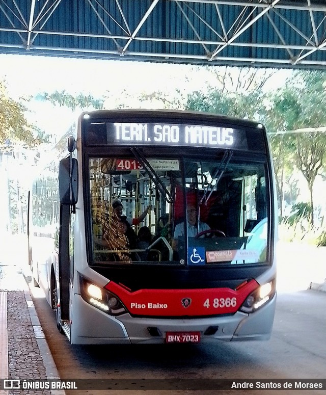 Express Transportes Urbanos Ltda 4 8366 na cidade de São Paulo, São Paulo, Brasil, por Andre Santos de Moraes. Número da foto: #12777824.