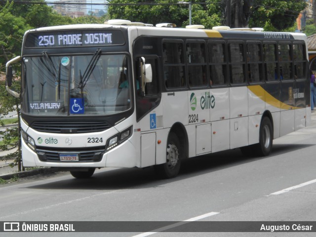 Viação Elite 2324 na cidade de Volta Redonda, Rio de Janeiro, Brasil, por Augusto César. Número da foto: #12776734.