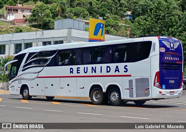 Reunidas Transportes Coletivos 33808 na cidade de Seara, Santa Catarina, Brasil, por Luís Gabriel H. Macedo. Número da foto: #12776838.