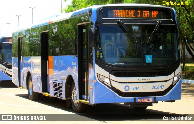 HP Transportes Coletivos 20.647 na cidade de Goiânia, Goiás, Brasil, por Carlos Júnior. Número da foto: #12778849.