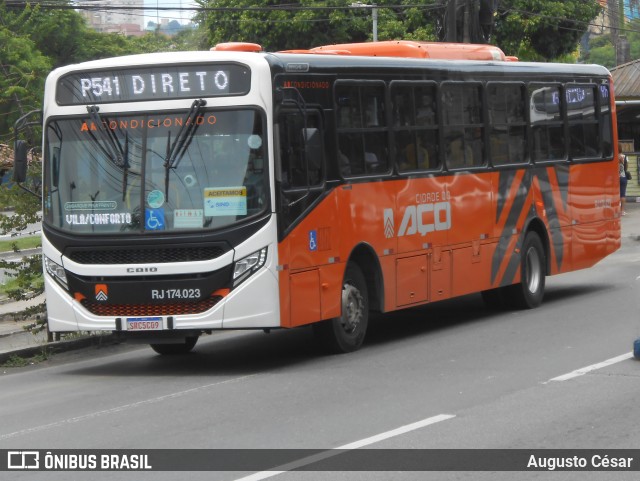 Viação Cidade do Aço RJ 174.023 na cidade de Volta Redonda, Rio de Janeiro, Brasil, por Augusto César. Número da foto: #12776717.