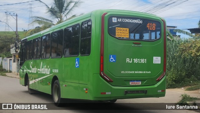 Transportes Santo Antônio RJ 161.161 na cidade de Duque de Caxias, Rio de Janeiro, Brasil, por Iure Santanna. Número da foto: #12776829.