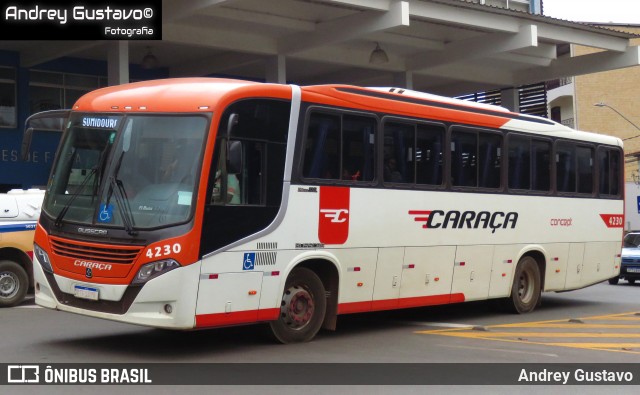 Empresa Caraça Transportes e Turismo 4230 na cidade de Santa Bárbara, Minas Gerais, Brasil, por Andrey Gustavo. Número da foto: #12778638.