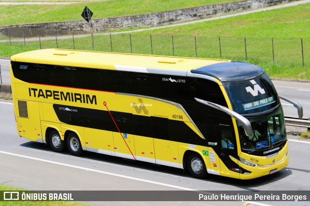 Viação Nova Itapemirim 40196 na cidade de Resende, Rio de Janeiro, Brasil, por Paulo Henrique Pereira Borges. Número da foto: #12778007.