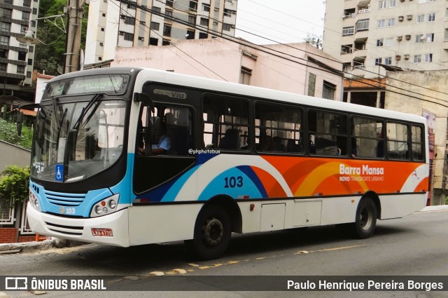 Colitur Transportes Rodoviários 103 na cidade de Barra Mansa, Rio de Janeiro, Brasil, por Paulo Henrique Pereira Borges. Número da foto: #12778092.