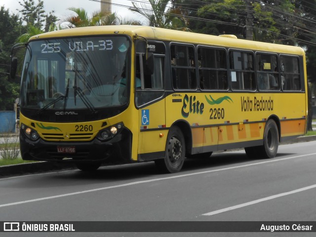 Viação Elite 2260 na cidade de Volta Redonda, Rio de Janeiro, Brasil, por Augusto César. Número da foto: #12777513.