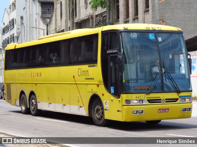 Viação Itapemirim 44213 na cidade de Rio de Janeiro, Rio de Janeiro, Brasil, por Henrique Simões. Número da foto: #12780615.