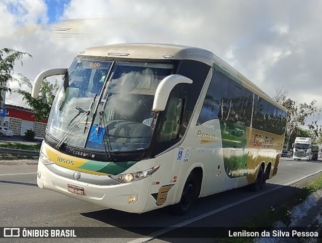 Empresa Gontijo de Transportes 18505 na cidade de Caruaru, Pernambuco, Brasil, por Lenilson da Silva Pessoa. Número da foto: #12780562.