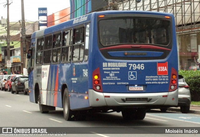 BR Mobilidade Baixada Santista 7946 na cidade de Cubatão, São Paulo, Brasil, por Moiséis Inácio. Número da foto: #12779811.