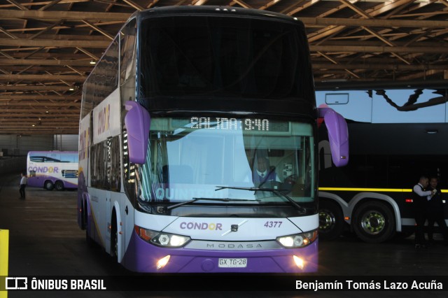 Condorbus 4377 na cidade de Estación Central, Santiago, Metropolitana de Santiago, Chile, por Benjamín Tomás Lazo Acuña. Número da foto: #12780971.