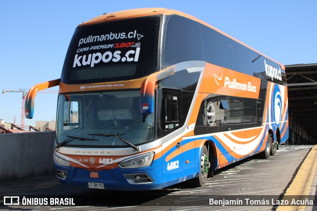 Pullman Bus 4082 na cidade de Estación Central, Santiago, Metropolitana de Santiago, Chile, por Benjamín Tomás Lazo Acuña. Número da foto: #12780931.