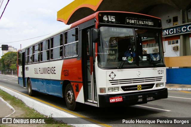 Viação Sul Fluminense 1231 na cidade de Volta Redonda, Rio de Janeiro, Brasil, por Paulo Henrique Pereira Borges. Número da foto: #12780506.