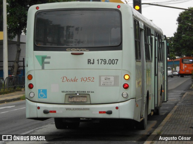 Viação Falcão RJ 179.007 na cidade de Volta Redonda, Rio de Janeiro, Brasil, por Augusto César. Número da foto: #12779330.