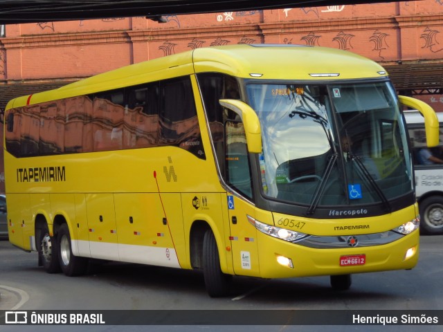 Viação Itapemirim 60547 na cidade de Rio de Janeiro, Rio de Janeiro, Brasil, por Henrique Simões. Número da foto: #12780539.