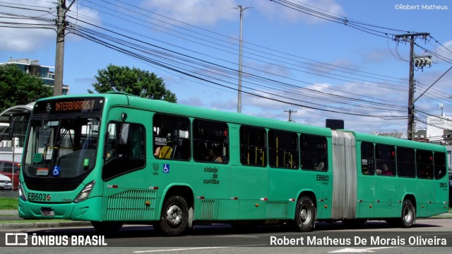 Auto Viação São José dos Pinhais EB603 na cidade de Curitiba, Paraná, Brasil, por Robert Matheus De Morais Oliveira. Número da foto: #12703988.