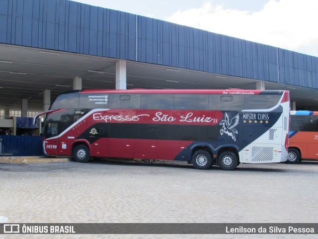 Expresso São Luiz 10190 na cidade de Caruaru, Pernambuco, Brasil, por Lenilson da Silva Pessoa. Número da foto: #12703041.