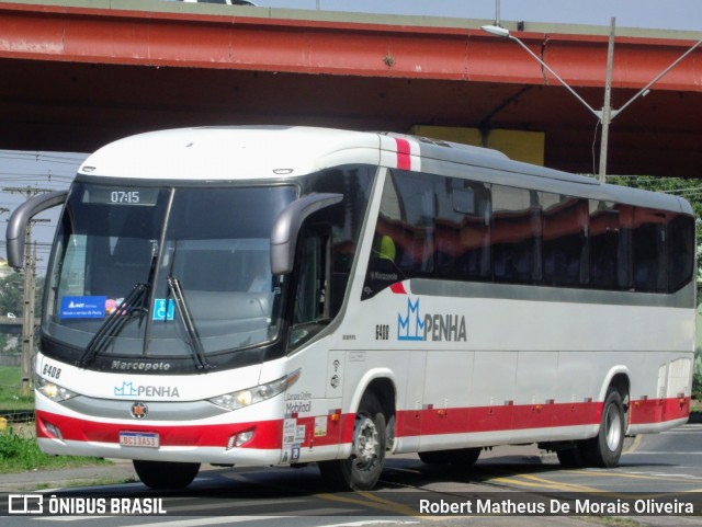 Empresa de Ônibus Nossa Senhora da Penha 6408 na cidade de Curitiba, Paraná, Brasil, por Robert Matheus De Morais Oliveira. Número da foto: #12705011.
