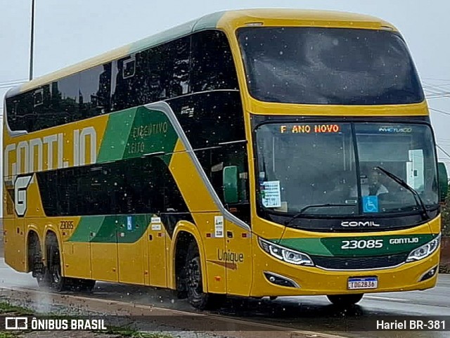 Empresa Gontijo de Transportes 23085 na cidade de Betim, Minas Gerais, Brasil, por Hariel BR-381. Número da foto: #12702609.