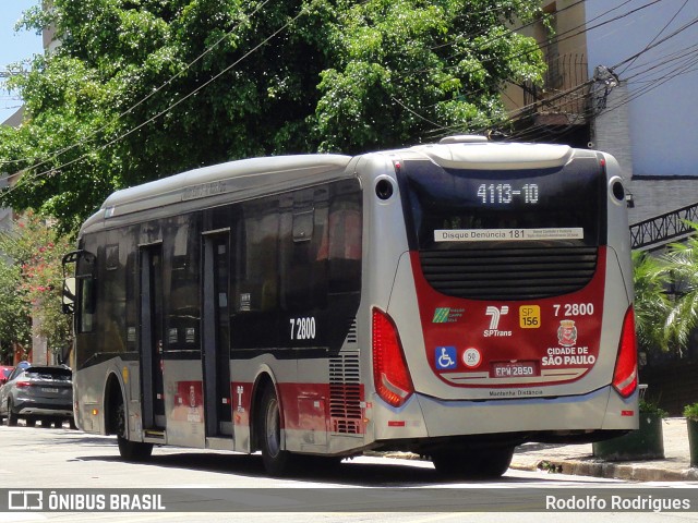 Viação Campo Belo 7 2800 na cidade de São Paulo, São Paulo, Brasil, por Rodolfo Rodrigues. Número da foto: #12702904.