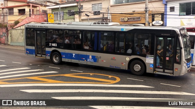 Sambaíba Transportes Urbanos 2 1483 na cidade de São Paulo, São Paulo, Brasil, por Luis Nunez. Número da foto: #12703535.