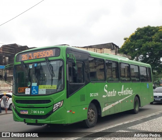 Transportes Santo Antônio DC 3.214 na cidade de Duque de Caxias, Rio de Janeiro, Brasil, por Adriano Pedro. Número da foto: #12704234.