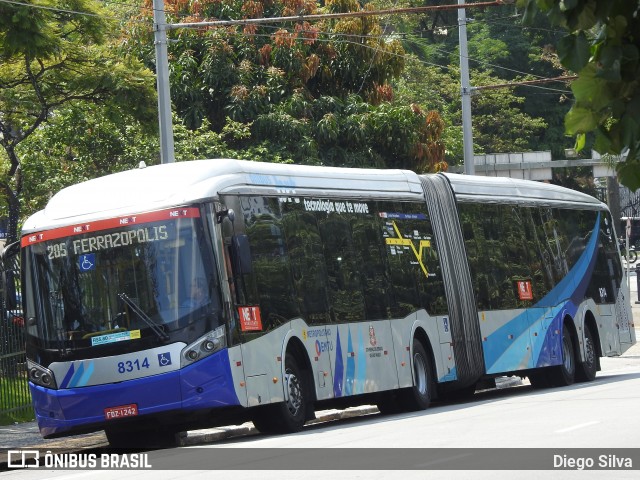 Next Mobilidade - ABC Sistema de Transporte 8314 na cidade de São Paulo, São Paulo, Brasil, por Diego Silva. Número da foto: #12705556.