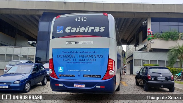 Viação Cidade de Caieiras 4340 na cidade de Franco da Rocha, São Paulo, Brasil, por Thiago de Souza. Número da foto: #12704633.