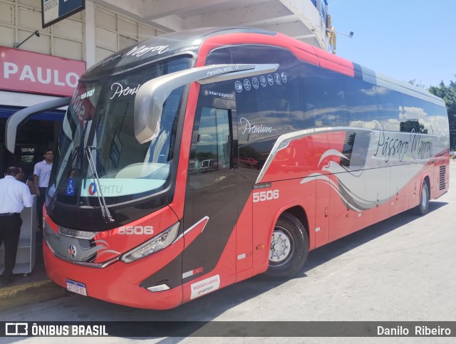 Empresa de Ônibus Pássaro Marron 5506 na cidade de Aparecida, São Paulo, Brasil, por Danilo  Ribeiro. Número da foto: #12703601.